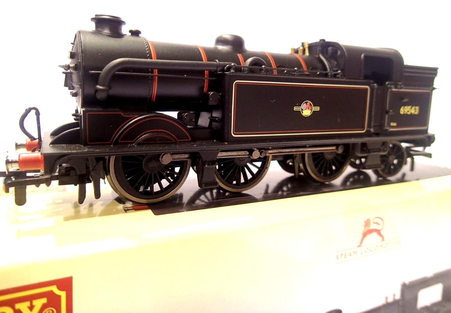 Hornby R3188, Class N2, BR Black 69543, Late Crest, no detail pack, in excellent condition, boxed.