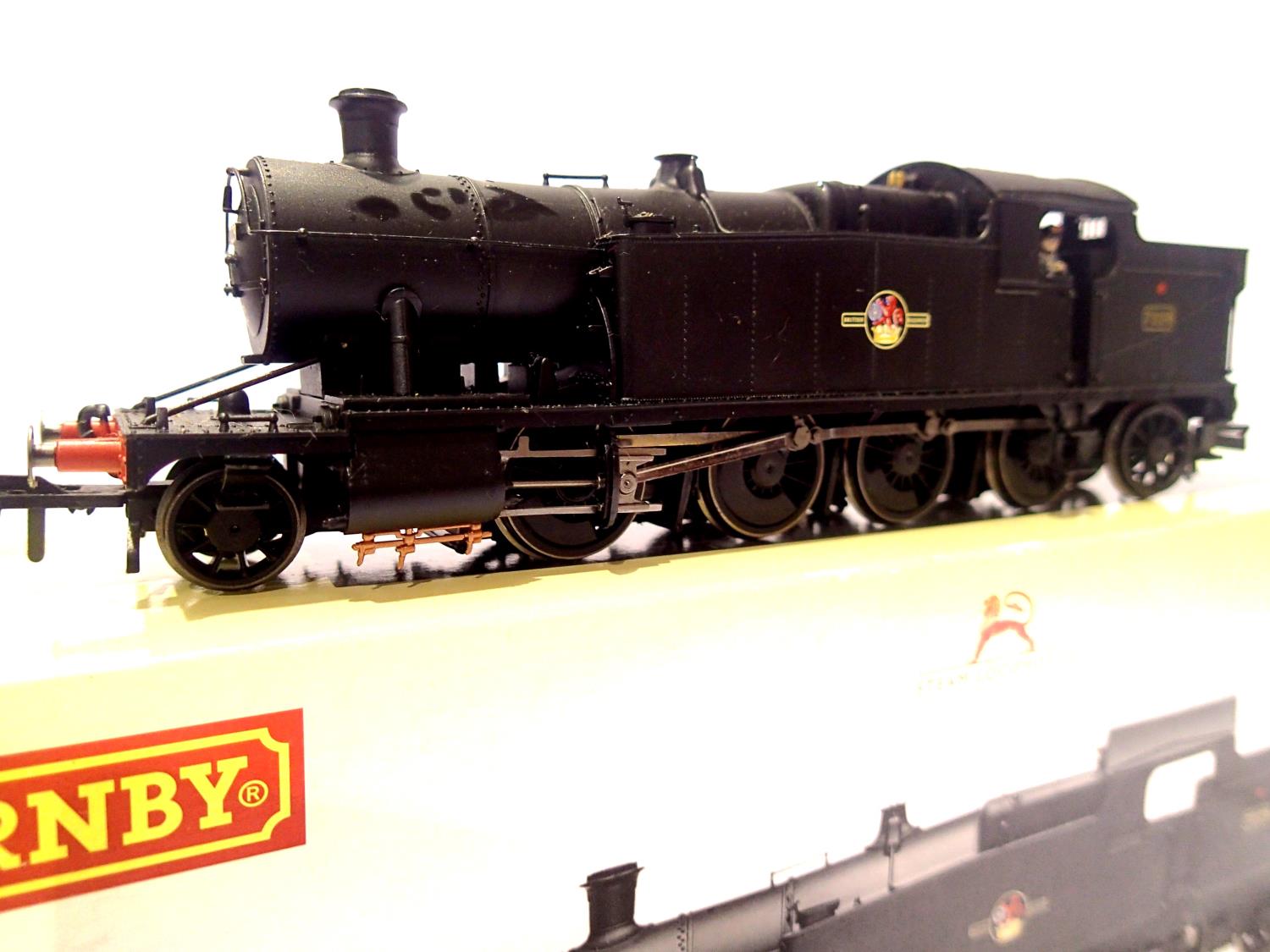 Hornby R3128, Class 72XX, 7229, BR Black, Late Crest, detail fitted, no paperwork, in excellent