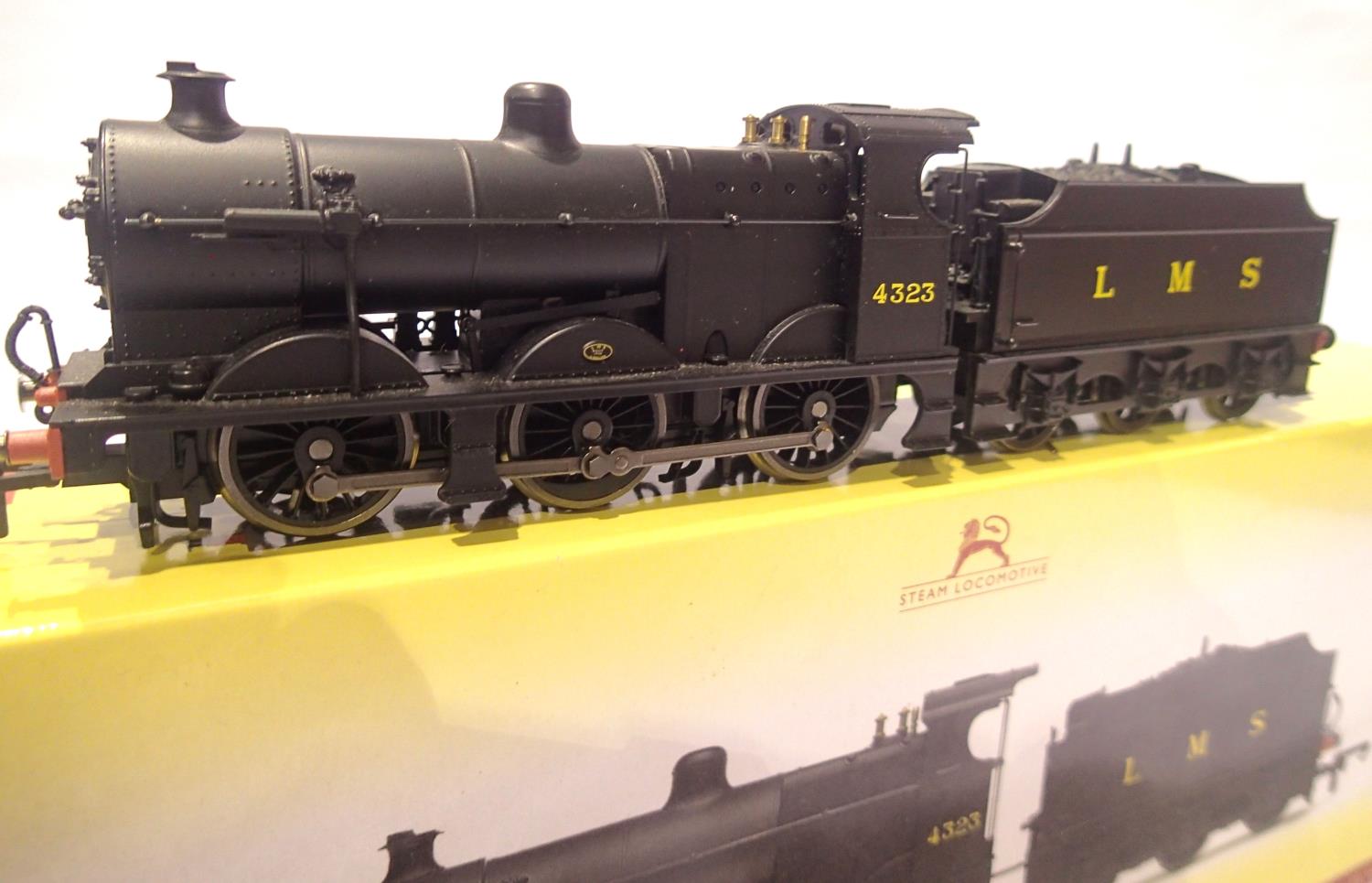 Hornby R3313 Class 4F, LMS Black 4323, in excellent condition, missing detail pack, boxed. P&P Group