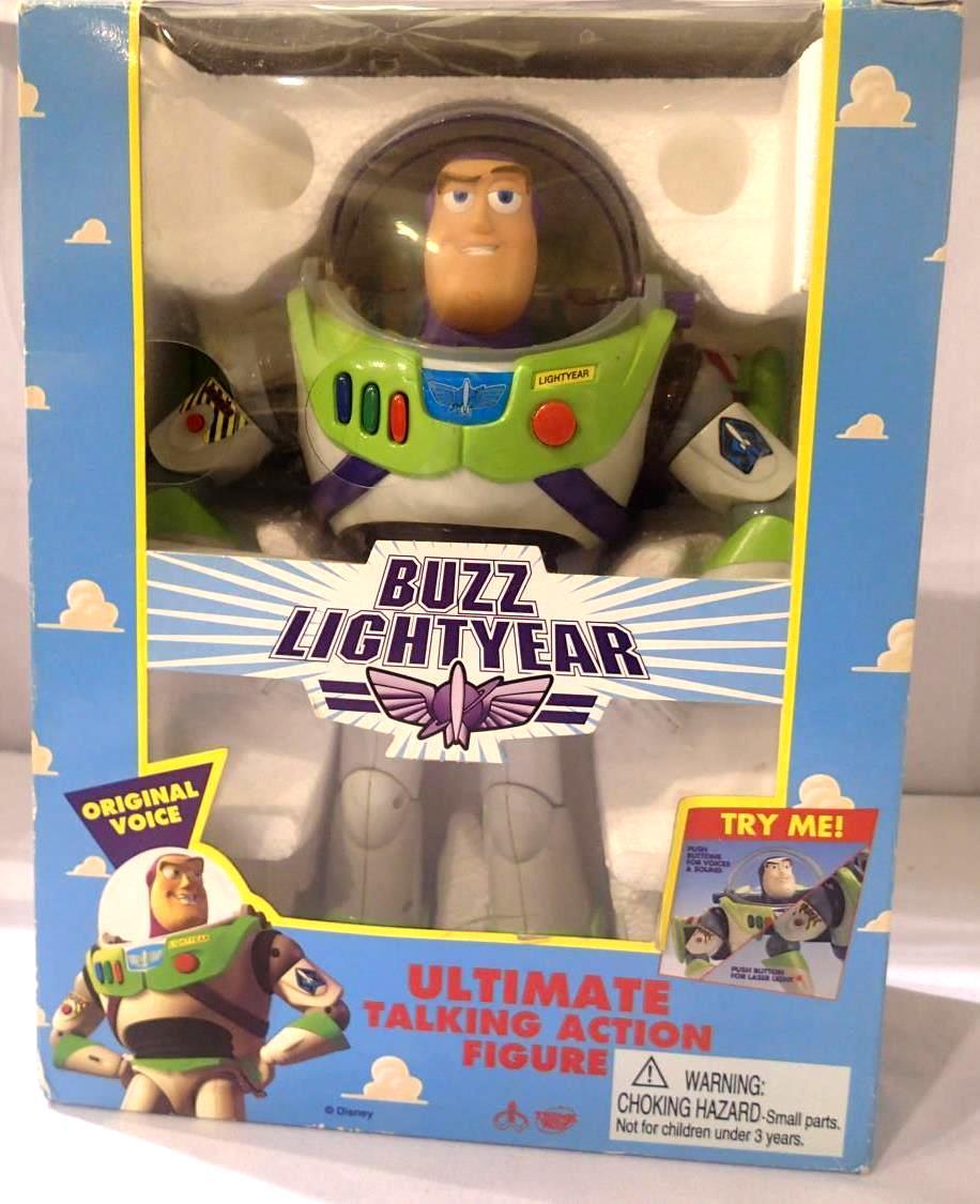 Disney Buzz Lightyear talking action figure H: 30 cm, boxed. P&P Group 3 (£25+VAT for the first