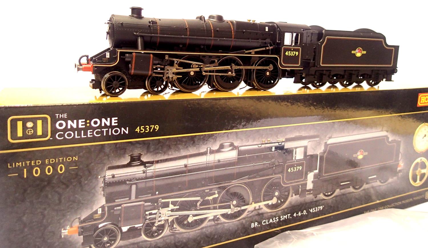 Hornby R3805, Class 5MT, 45379, BR Black, Late Crest, The One One Collection, limited edition 0527/