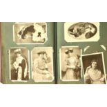 Good early 20th postcards album containing approximately 250 postcards. P&P Group 2 (£18+VAT for the