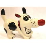 Lorna Bailey dog, Dashy, H: 11 cm. No cracks, chips or visible restoration. P&P Group 1 (£14+VAT for