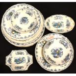 Collection of Masons ceramics, predominantly Fruit Basket design (26). Not available for in-house