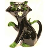 Lorna Bailey large cat jug, H: 21 cm. No cracks, chips or visible restoration. P&P Group 2 (£18+