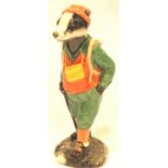 Boxed Beswick Hiker Badger special edition, 875/1000, H: 14 cm. P&P Group 2 (£18+VAT for the first
