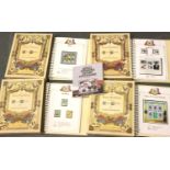 Four Royal Wedding stamp set albums, Charles and Diana. P&P Group 3 (£25+VAT for the first lot