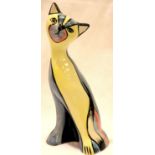 Lorna Bailey cat, Andy, H: 17 cm. No cracks, chips or visible restoration. P&P Group 1 (£14+VAT