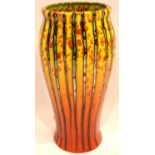 Anita Harris vase in the Brimstone pattern, signed in gold, H: 19 cm. No cracks, chips or visible