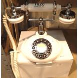 GPO Opal classic retro push button telephone compatible with modern telephone banking and any