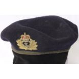 Royal Navy Officers beret circa 1960, purportedly owned by an ex-serviceman who served on HMS Ark