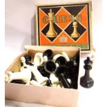 Box set of Chad Valley cast plastic chess set. P&P Group 1 (£14+VAT for the first lot and £1+VAT for