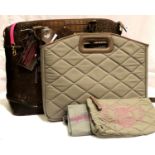 Penelope and Parker crocodile effect bag, new with tags, a further bag and a purse. P&P Group 3 (£
