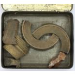 WWII school boys shrapnel collection. P&P Group 1 (£14+VAT for the first lot and £1+VAT for