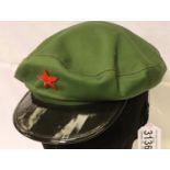 1960s China Peoples Liberation Army cap. P&P Group 2 (£18+VAT for the first lot and £3+VAT for