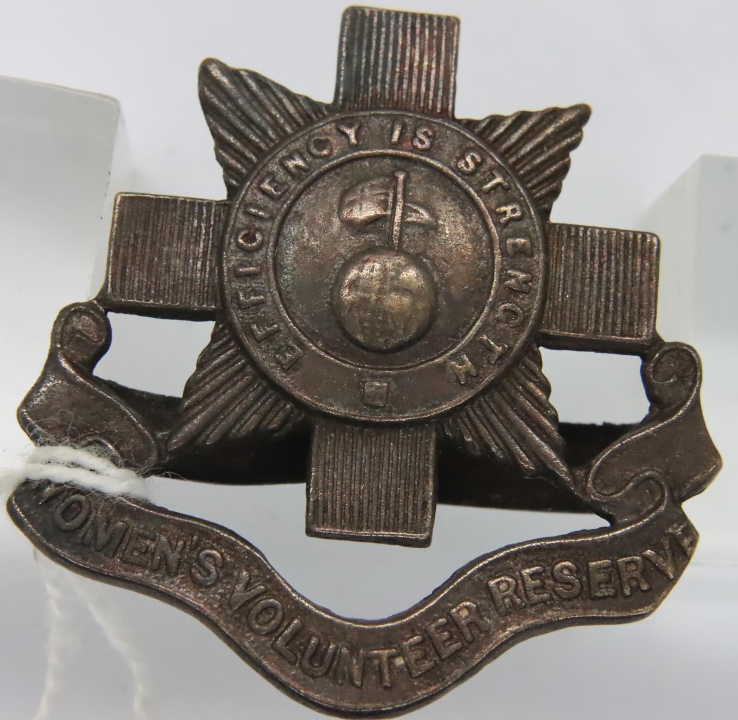 WWI Womans Volunteer Reserve lapel pin, formed December 1914. P&P Group 1 (£14+VAT for the first lot