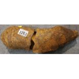 Relic WWII German incendiary bombshell. Not available for in-house P&P, contact Paul O'Hea at