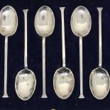 Boxed set of six hallmarked silver teaspoons, Sheffield assay. Not available for in-house P&P