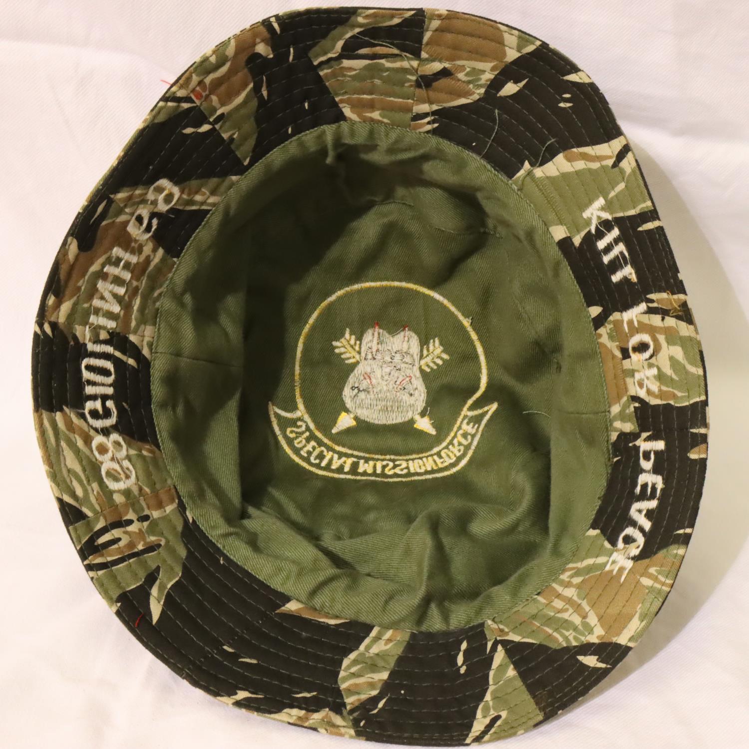 American Vietnam War period embroidered Special Forces boonie. P&P Group 1 (£14+VAT for the first - Image 2 of 2