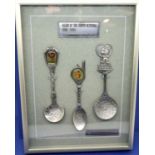 Boxed set of commemorative spoons from Seoul Olympics 1988, 21 x 16 cm. P&P Group 1 (£14+VAT for the