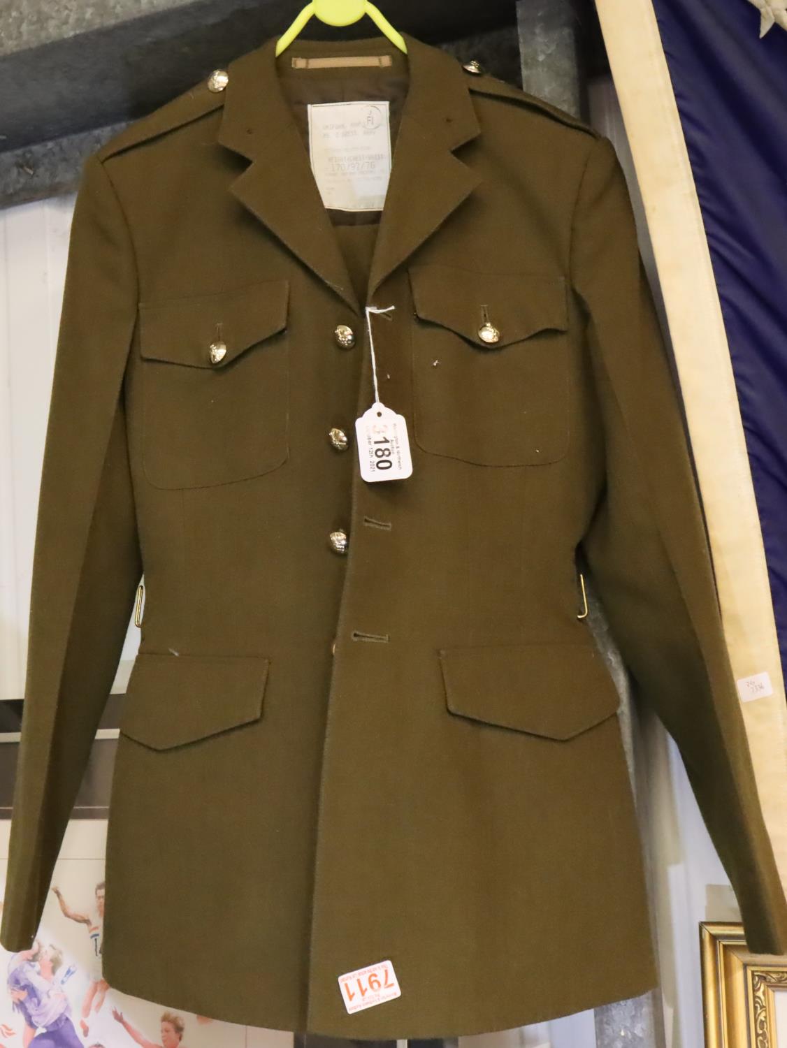 British no 2 dress uniform tunic and trousers. P&P Group 3 (£25+VAT for the first lot and £5+VAT for