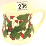 Moorcroft mug in the Candy Cane pattern. P&P Group 1 (£14+VAT for the first lot and £1+VAT for