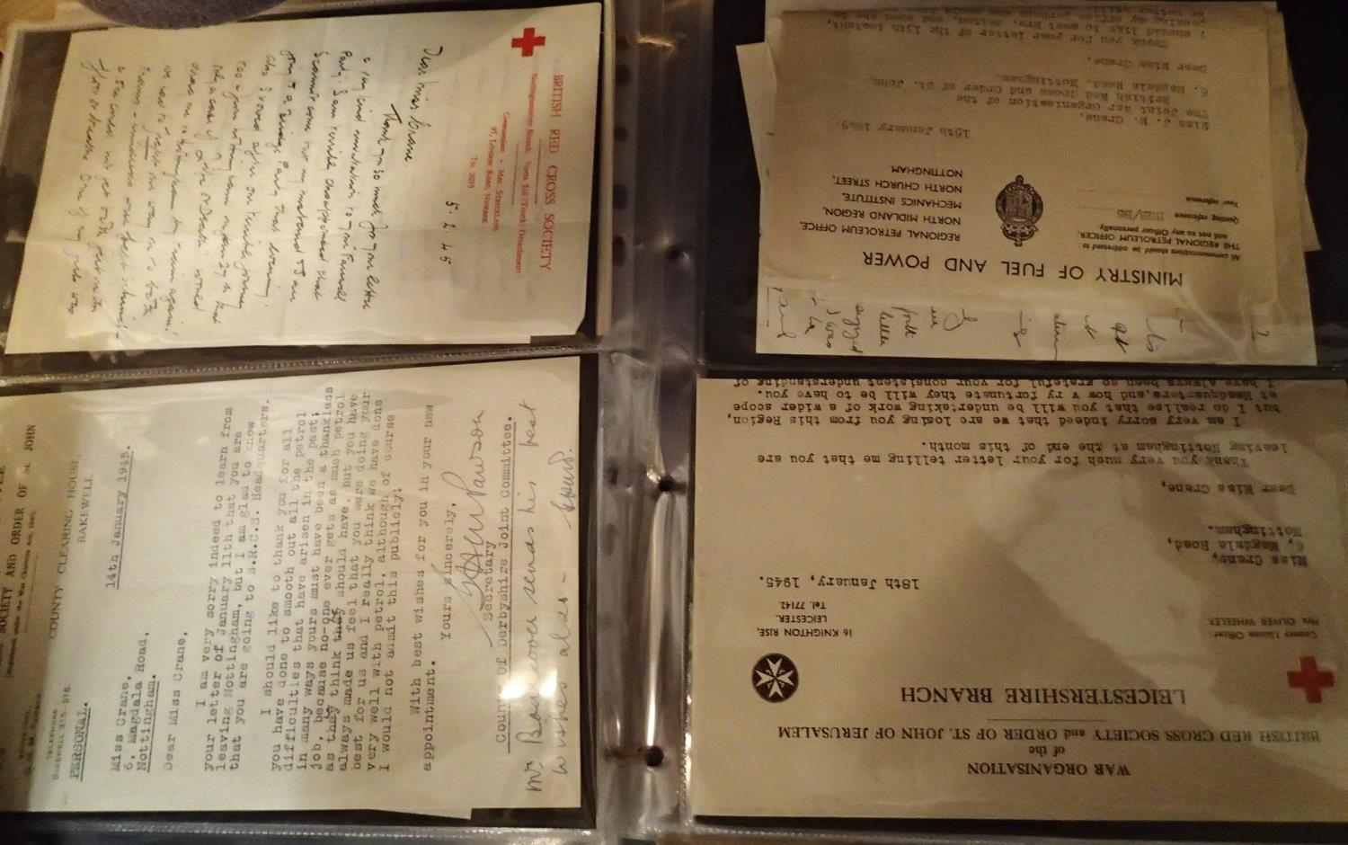 Red Cross officers file and medals. P&P Group 1 (£14+VAT for the first lot and £1+VAT for subsequent - Image 3 of 3