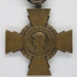 WWI French Croix Du Combattant medal. P&P Group 1 (£14+VAT for the first lot and £1+VAT for