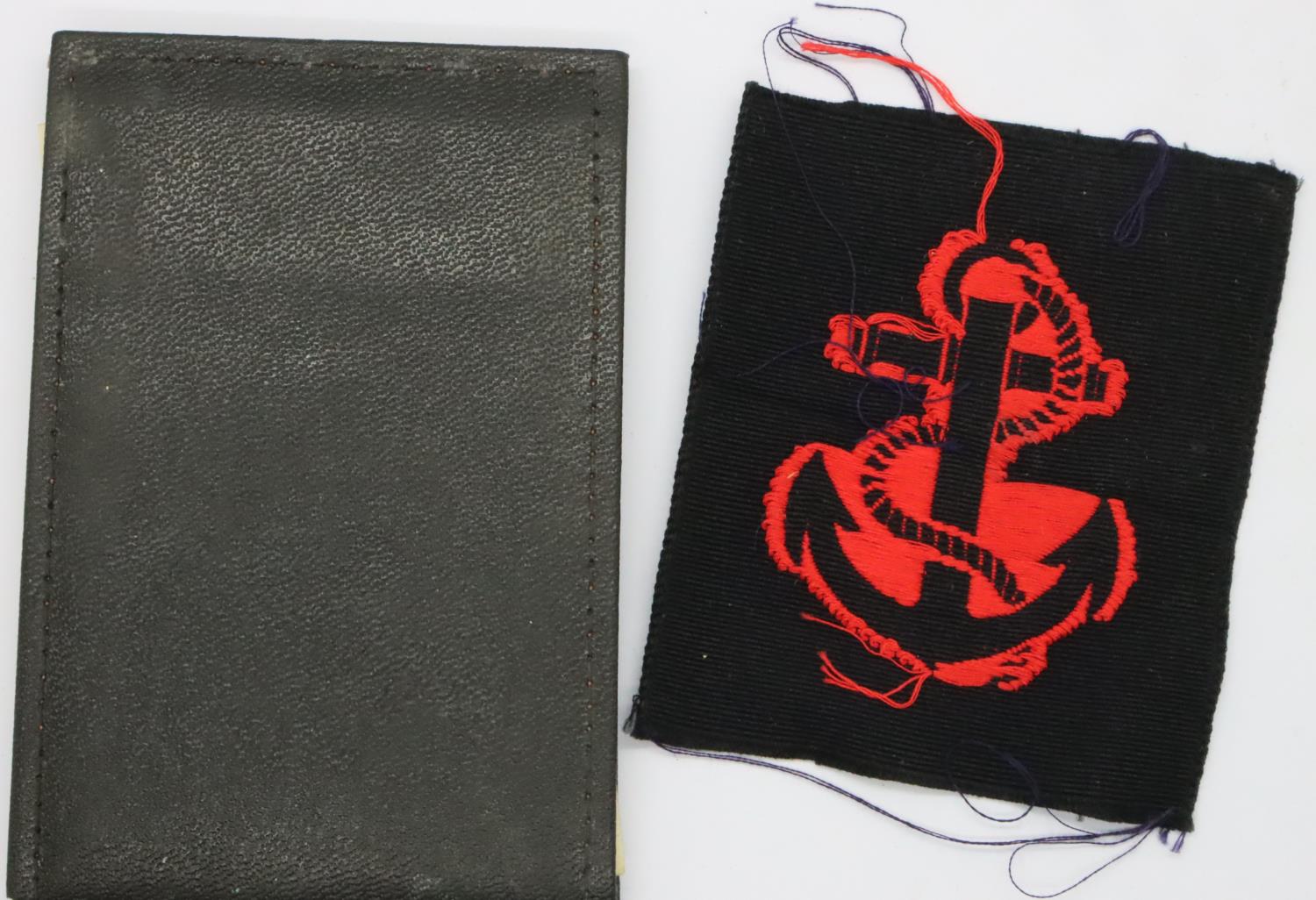 WWII Naval patch and diary dated 1945. P&P Group 1 (£14+VAT for the first lot and £1+VAT for - Image 2 of 2