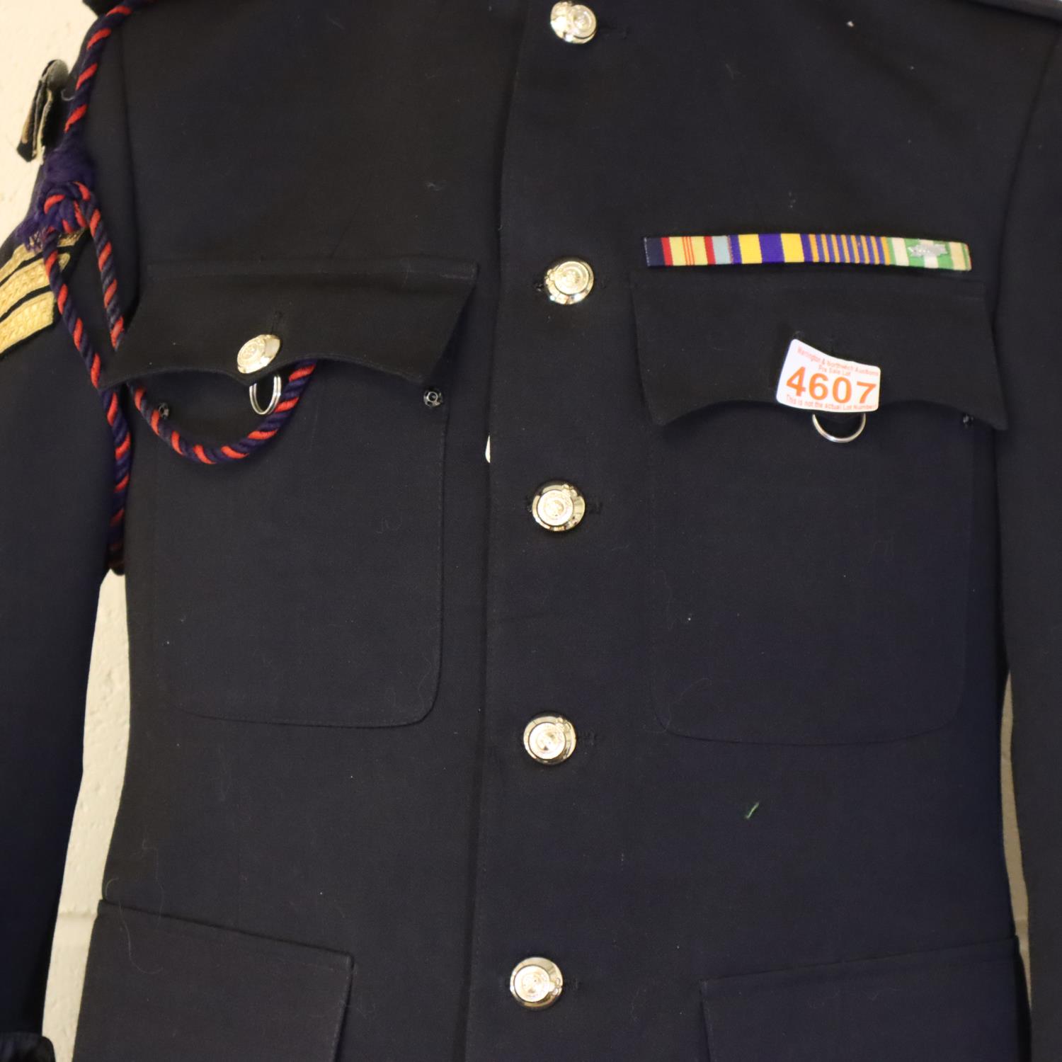 Australian Corps of Transport dress tunic and trousers, badged with ribbon bar. P&P Group 3 (£25+VAT - Image 2 of 2