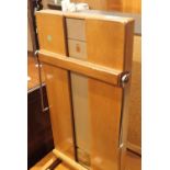 Modern freestanding trouser press, H: 76 cm. Not available for in-house P&P, contact Paul O'Hea at