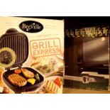 Teletwist TV wall bracket and a Breville compact grill express. Not available for in-house P&P,
