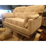 Modern SCS three piece cream suite. Not available for in-house P&P, contact Paul O'Hea at