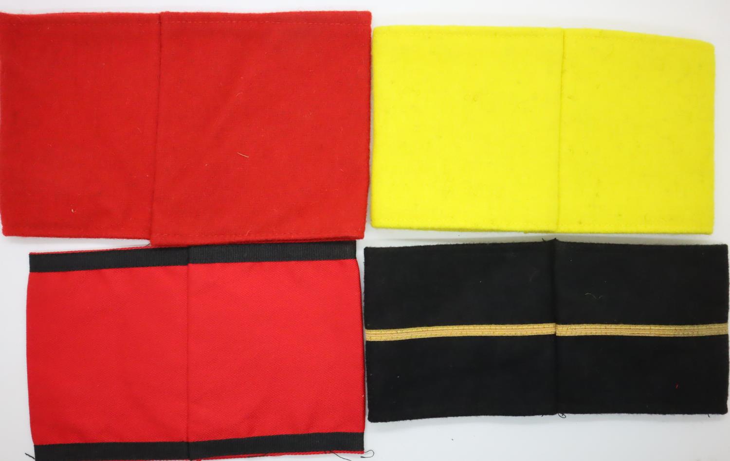 Four good quality embroidered wool replica German WWII armbands, including veterans, SS etc. P&P - Image 2 of 2