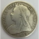 1896 half crown of Queen Victoria. P&P Group 1 (£14+VAT for the first lot and £1+VAT for