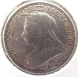 1897 silver shilling of Queen Victoria. P&P Group 1 (£14+VAT for the first lot and £1+VAT for