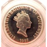 1997 Royal Mint silver proof £2 of Elizabeth II, limited edition, Evernsey. P&P Group 1 (£14+VAT for
