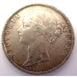 1840 Indian silver rupee of Queen Victoria. P&P Group 1 (£14+VAT for the first lot and £1+VAT for