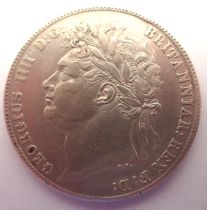 1821 silver half crown of George IV. P&P Group 1 (£14+VAT for the first lot and £1+VAT for