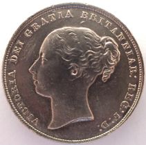 1856 silver shilling of Queen Victoria. P&P Group 1 (£14+VAT for the first lot and £1+VAT for