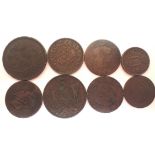 Mixed world coins (8). P&P Group 1 (£14+VAT for the first lot and £1+VAT for subsequent lots)