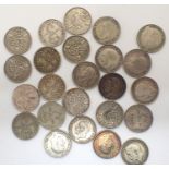 Twenty three silver threepences of George V, mixed years 1919-36, varying grades. P&P Group 1 (£14+