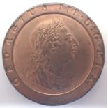 1797 copper twopence of George III, Soho Mint. P&P Group 1 (£14+VAT for the first lot and £1+VAT for