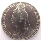 1891 silver shilling of Queen Victoria. P&P Group 1 (£14+VAT for the first lot and £1+VAT for