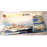 Airfix 1/600 scale WWII ship kits, set of four destroyers- Cossack, Hotspur Cambletown and Marvik