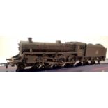 Bachmann Class 4MT, BR Black, Early Crest, re-number 75065, weathered, in very good to excellent