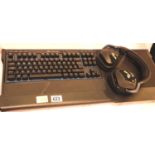 Corsair K63 mechanical gaming keyboard, with K63 wireless gaming lapboard and Corsair Void gaming