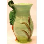 Burleigh Ware Stork handled jug, H: 26 cm. P&P Group 3 (£25+VAT for the first lot and £5+VAT for