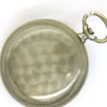 Omega; a stainless steel pocket watch case, D: 48 mm. P&P Group 1 (£14+VAT for the first lot and £