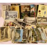 A collection of 1500 mixed vintage postcards. Not available for in-house P&P, contact Paul O'Hea